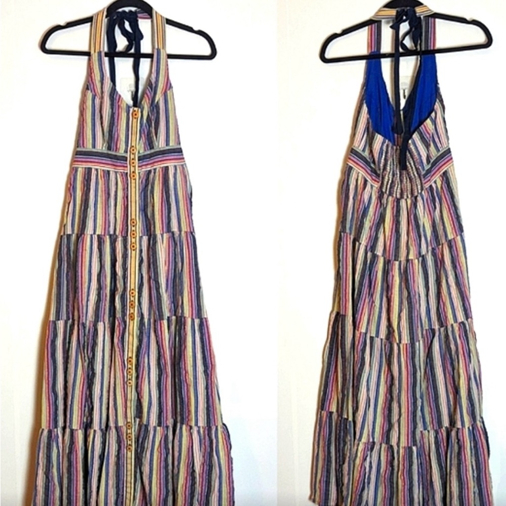Anthropologie Maeve  Halter Dress